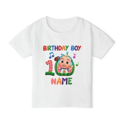 1 Pc Unisex Cocomelon Birthday Cotton Printed T-Shirt