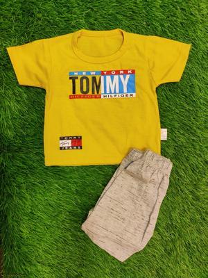 Baby Boy's Blended T-Shirt And Knicker Set