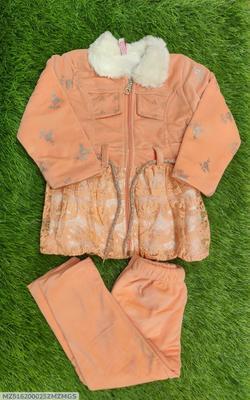 Baby Girl Fleece Frock And Trouser Set