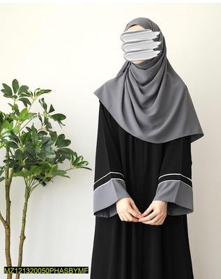 Georgette Plain Classic Abaya with Stoller