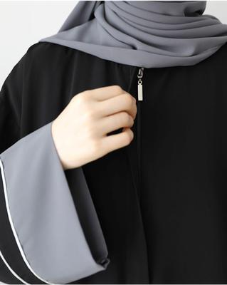 Georgette Plain Classic Abaya with Stoller