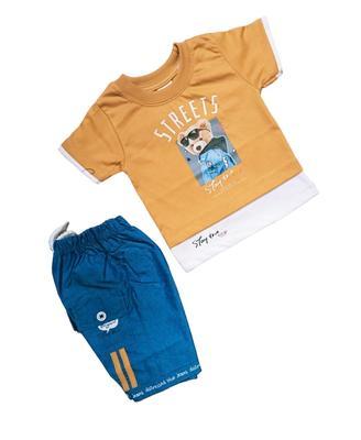 Baby Boy's Blended T-Shirt And Knicker Set