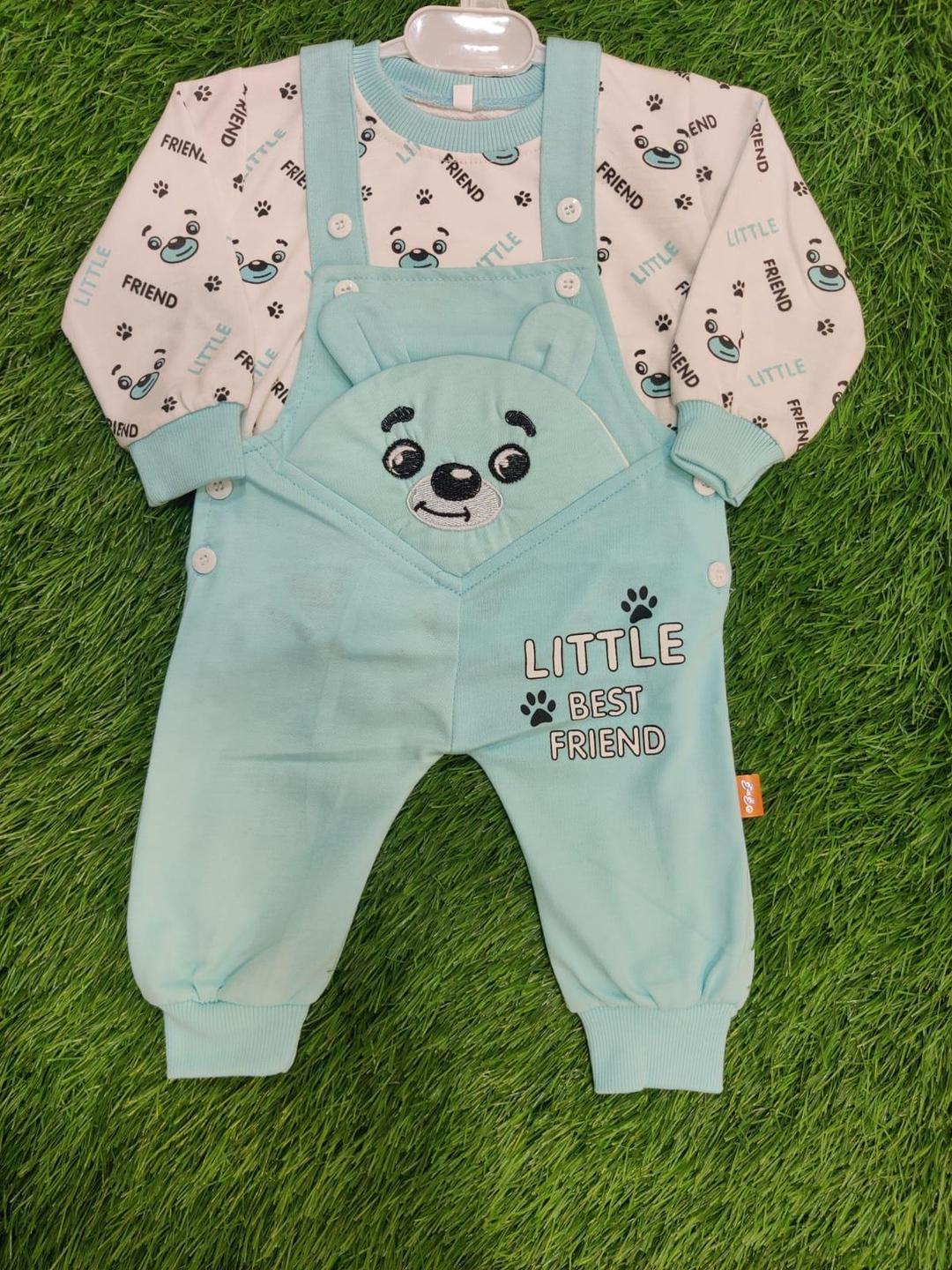 Unisex Cotton Printed Romper Set