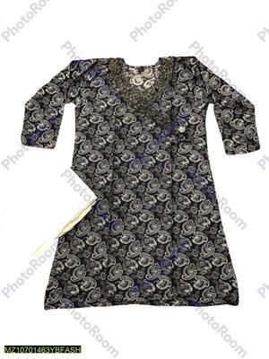 2 Pcs Women's Stitched Lawn Printed Suit