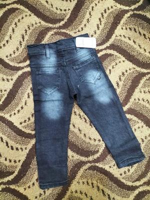 1 Pc Boy's Stitched Denim Plain Jeans