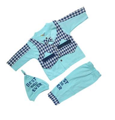 4Pcs Unisex Cotton Printed Shirt And Trouser Set