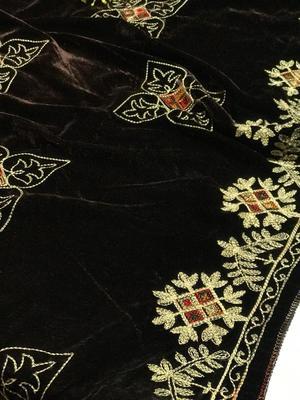 Women's Velvet Embroidered Shawl