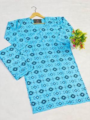 2 Pcs Women Stitched Lawn Printed Suit