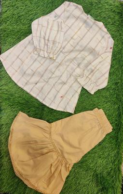 Cotton Plain Shirt And Trouser Set