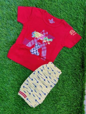 Boy's Blended Printed Shirt With Cotton Shorts