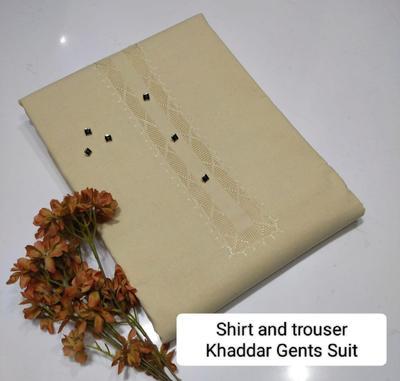 Men’s Unstitched Khaddar Embroidered Suit