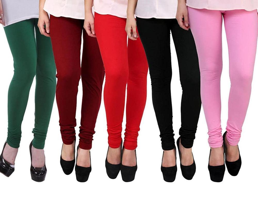 1 Pc Women's Stitched Lycra Plain Leggings