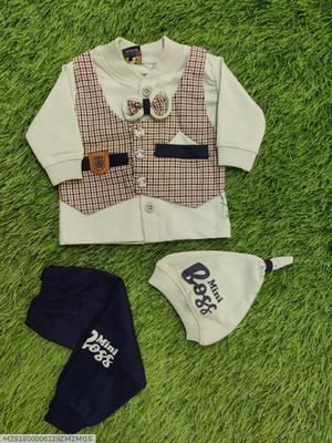 Unisex Cotton Printed Shirt And Trouser Set