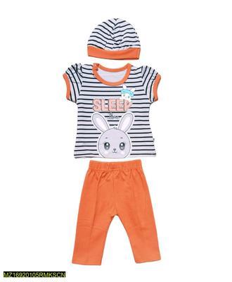 Baby Girl's Cotton Shirt And Trouser Set