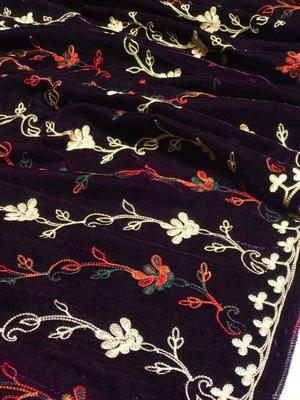 Women's Velvet Embroidered Shawl