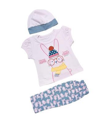 Baby Girl's Cotton Shirt And Trouser Set