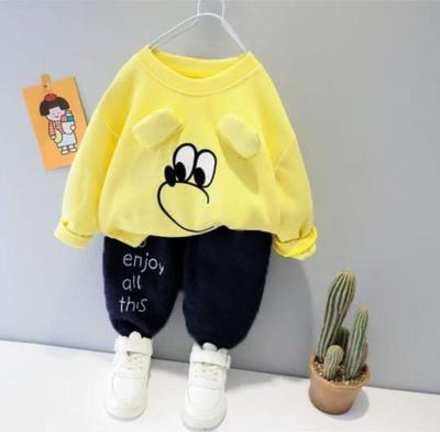 2 Pcs Boy's Cotton Printed Tracksuit