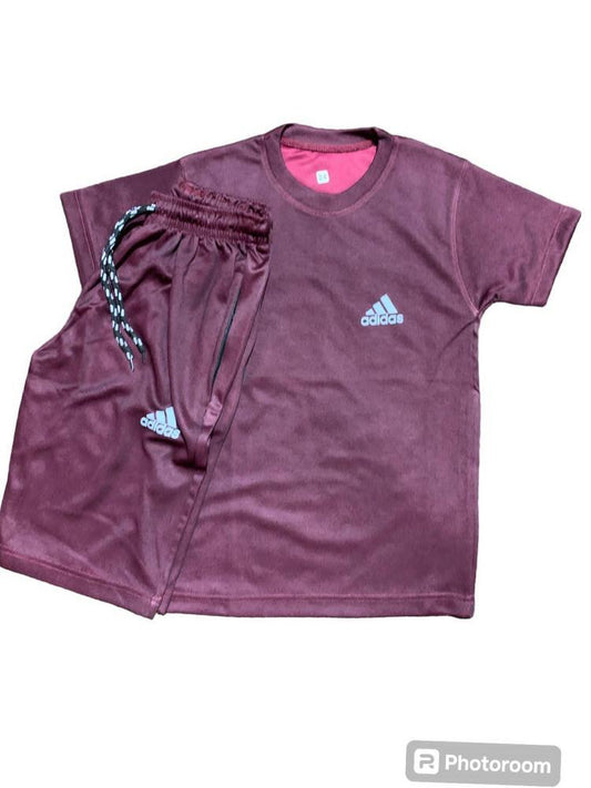 Kid's Polyester T-Shirt And Knicker Set