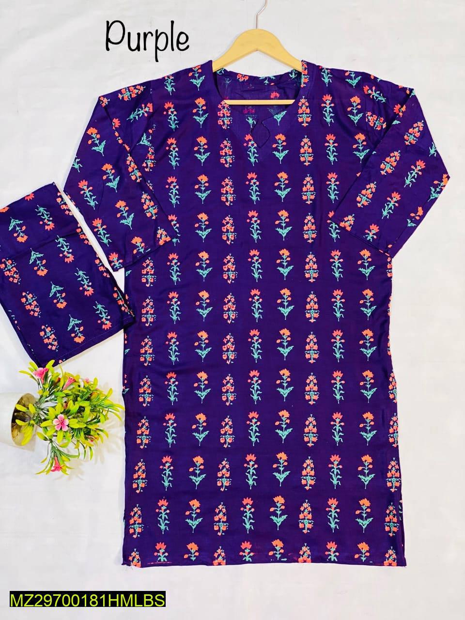 2 Pcs Stitched Lawn Suit