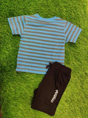 Baby Boy's Blended T-Shirt And Knicker Set