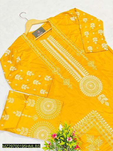 2 Pcs Stitched Lawn Suit