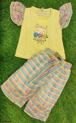 Baby Girl's Blended Shirt And Trouser Set