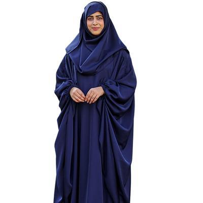 Kaftan Abaya with Elastic Cuffs And Hijab