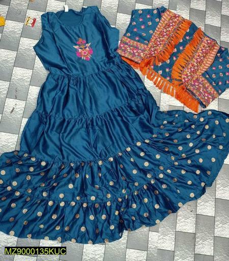 Embroidered Maxi With Koti