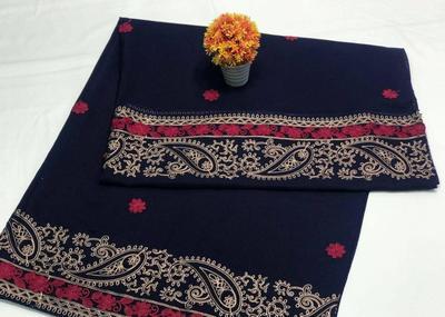 Women's Swiss Lawn Embroidered Border Shawl