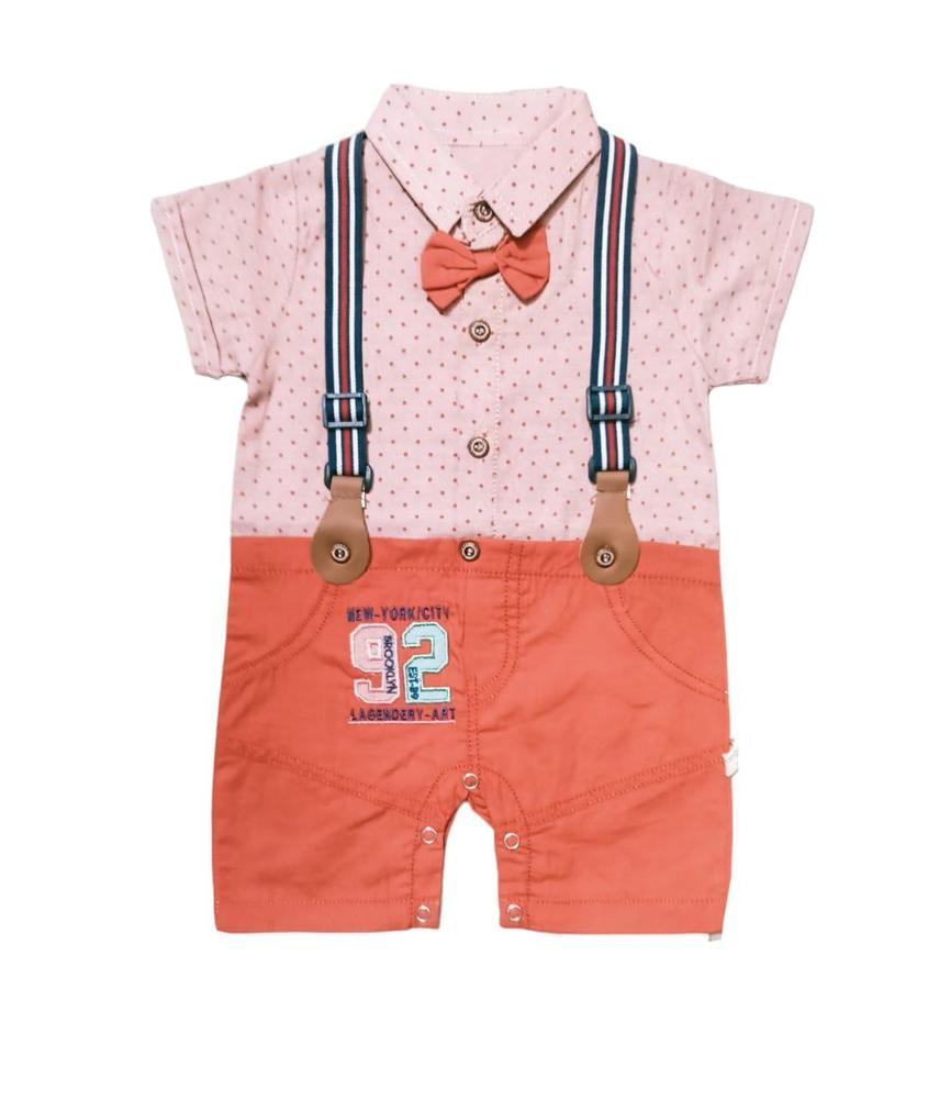 Baby Boy's Cotton Romper Set