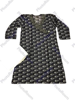 2 Pcs Women's Stitched Lawn Printed Suit