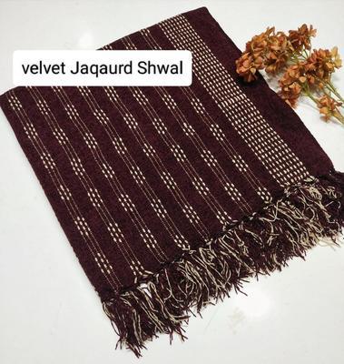 1 Pc Women's Stitched Velvet Sequins Embroidered Dupatta