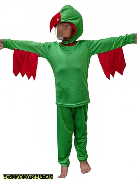 3 Pcs Kids Stitched Dry Fit Micro Parrot Costume