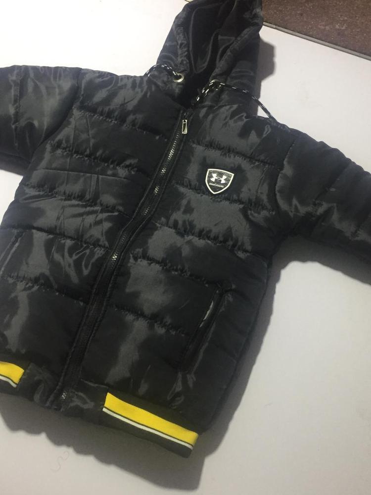 1 Pc Boy's Stitched Polyester Quilted Plain Puffer Jacket