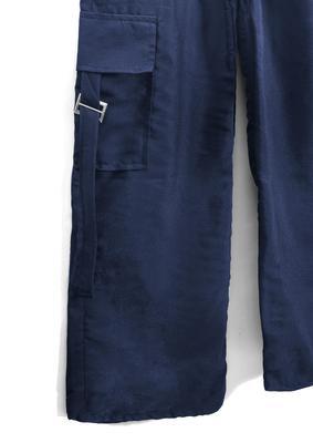 1 Pc Women's Stitched Cotton Plain Cargo Trouser With Belt