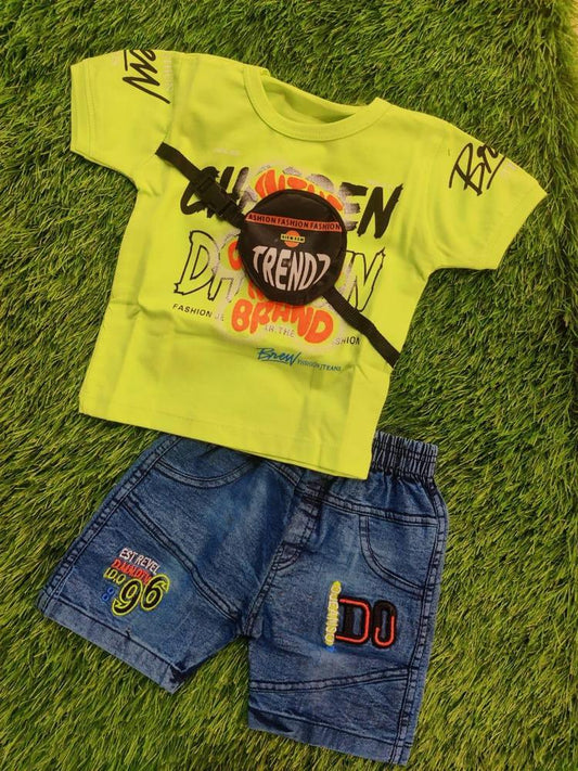 Baby Girl's Blended Shirt And Short Set