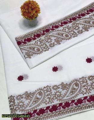 Women's Swiss Lawn Embroidered Shawl