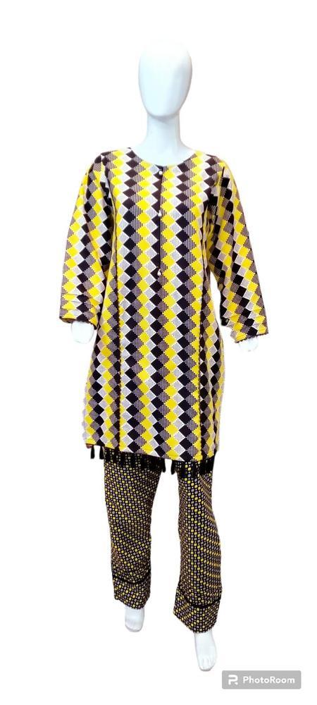 2 Pcs Women's Stitched Cotton Wool Printed Suit