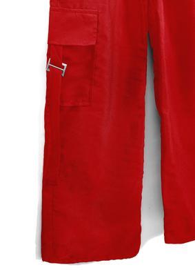 1 Pc Women's Stitched Cotton Plain Cargo Trouser With Belt