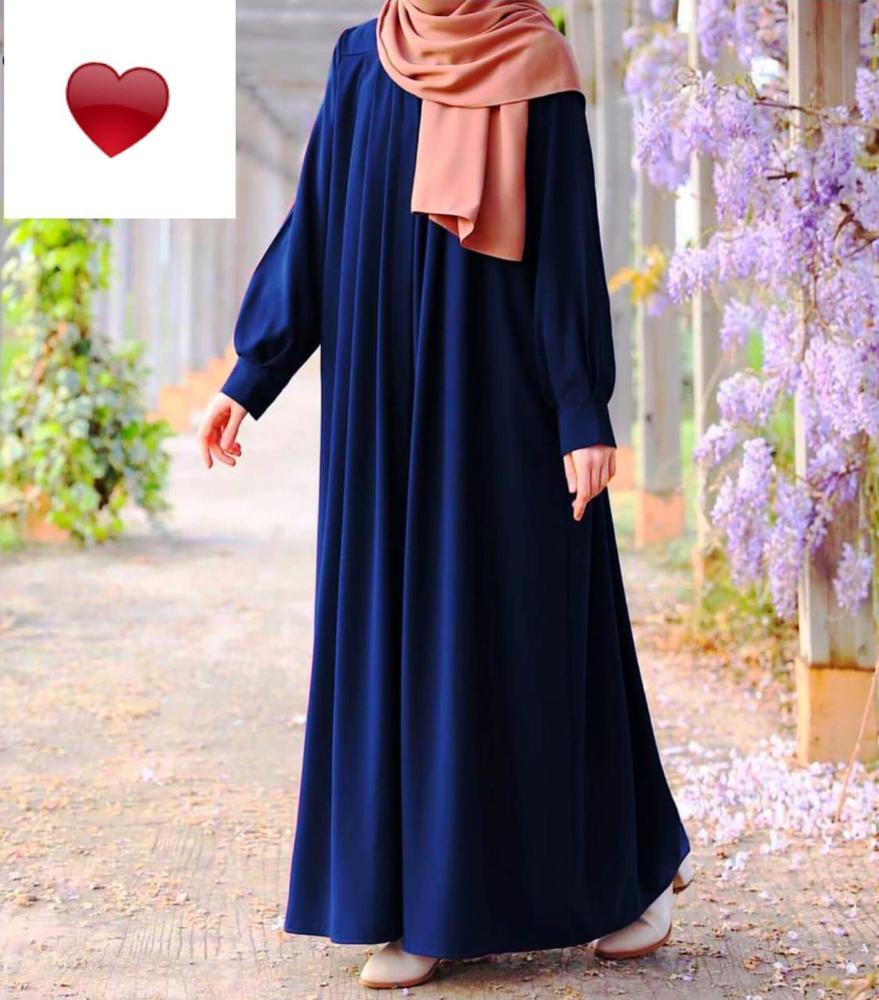 Georgette Plain Maxi Abaya With Stoler