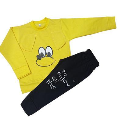 2 Pcs Boy's Fleece Printed Tracksuit