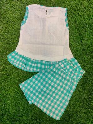 Baby Girl's Cotton Frock And Skirt