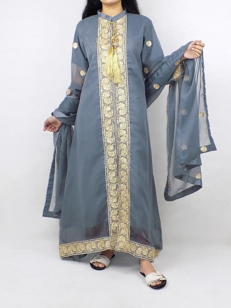 3 Pcs Women's Stitched Chiffon Embroidered Suit