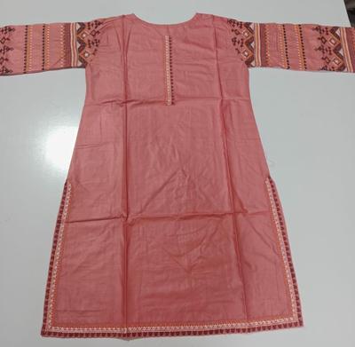 3 Pcs Women's Stitched Linen Embroidered Suit