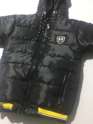 1 Pc Boy's Stitched Polyester Quilted Plain Puffer Jacket