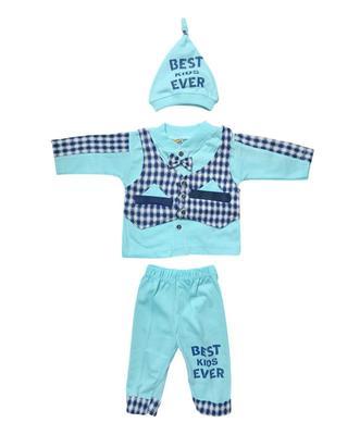 4Pcs Unisex Cotton Printed Shirt And Trouser Set