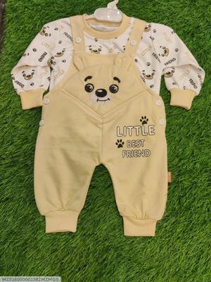 Unisex Cotton Printed Romper Set