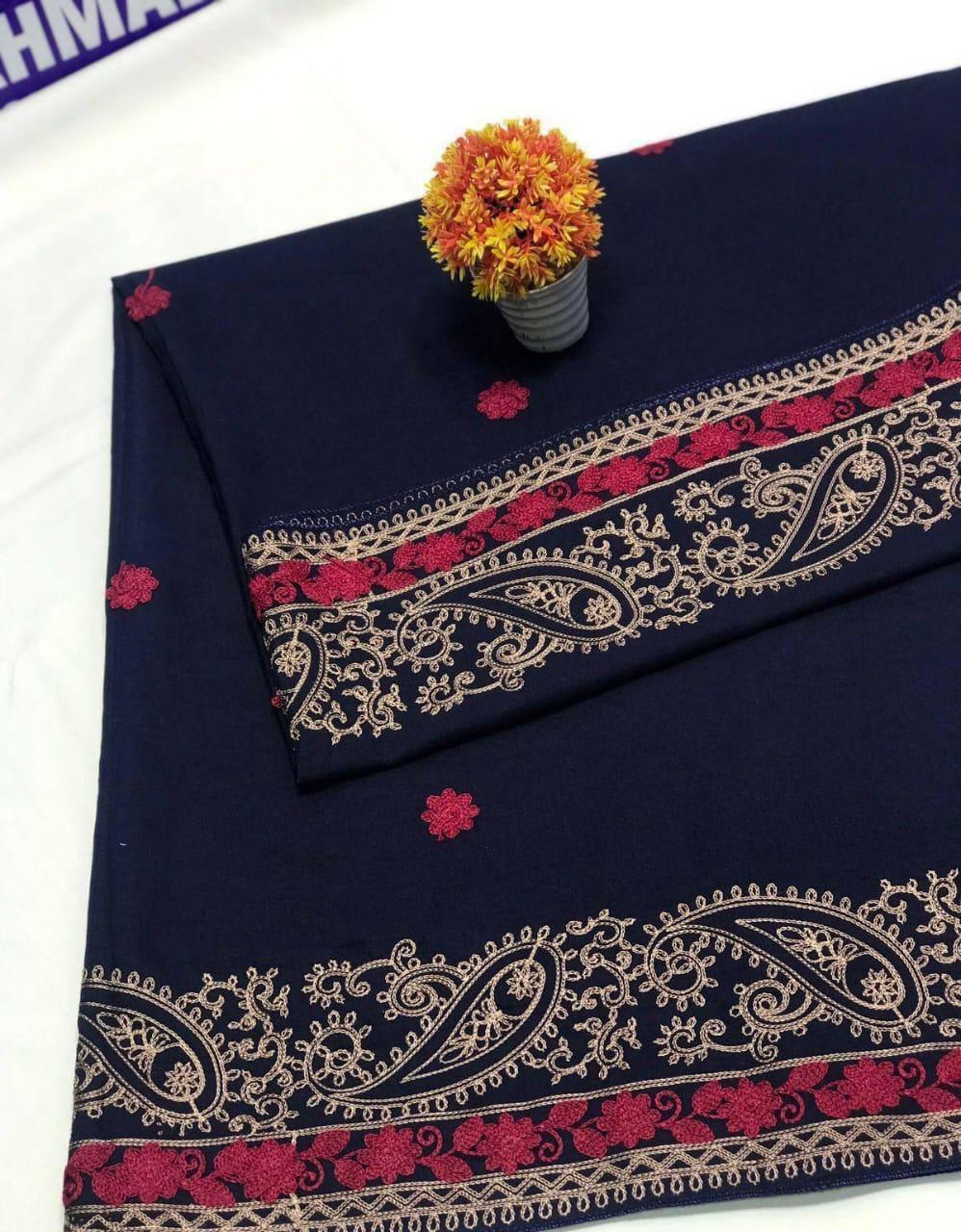 Women's Swiss Embroidered Shawl