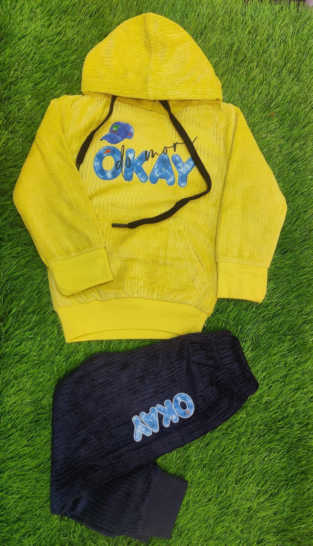 Baby Boy Corduroy Printed Shirt And Trouser Set