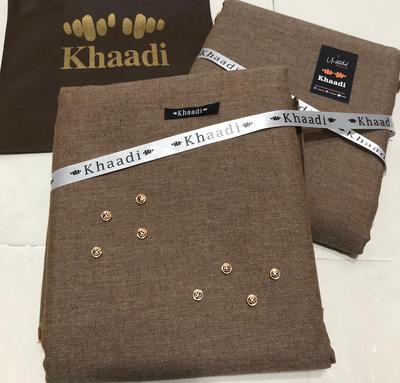 Men’s Unstitched Khaddar Plain Suit